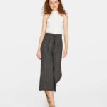 pantalon maille ceinture stradivarius