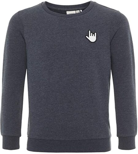 Sweatshirt manches longues gris foncé