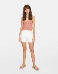 Top en crochet bord festonné stradivarius