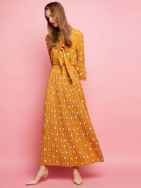 Jupe plissée à imprimé floral Vero Moda