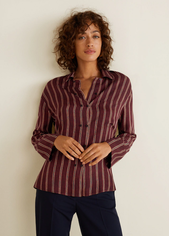 Chemise fluide rayures mango