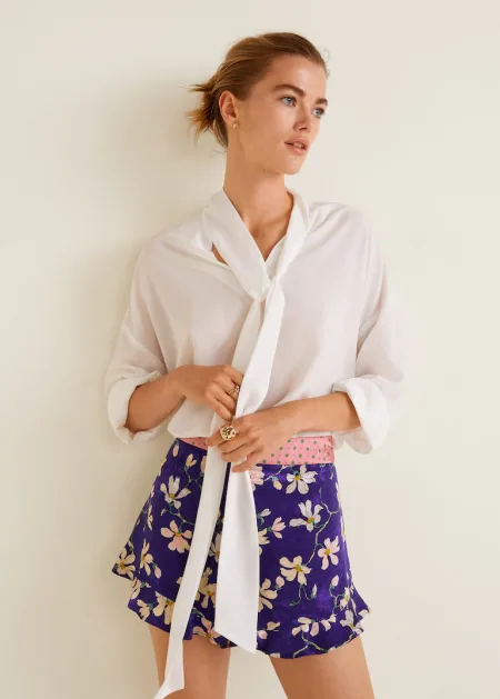 Short à fleurs mango