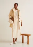 Jupe midi satinee mango