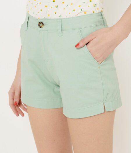 Short camaieu en coton rose