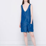 Combishort en jean bleu pull and bear