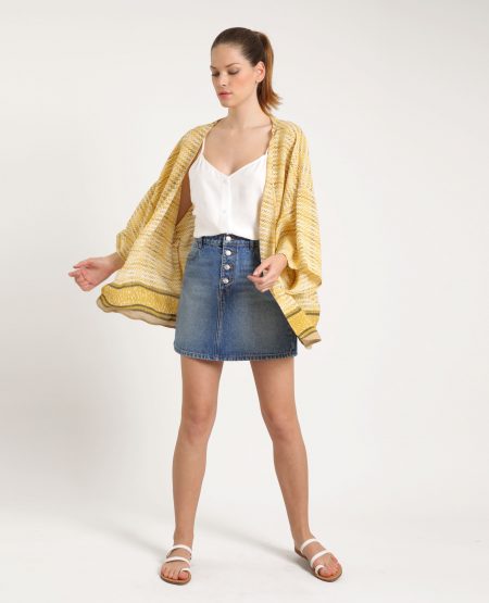 Jupe en jean bleu denim pimkie