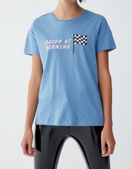 T-shirt imprime racer pull&bear