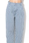 Pantalon raye taille haute