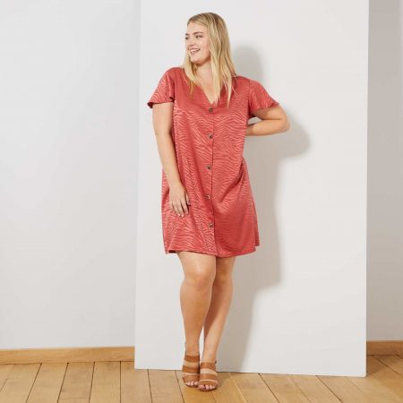Robe en satin avec motifs de zebre kiabi
